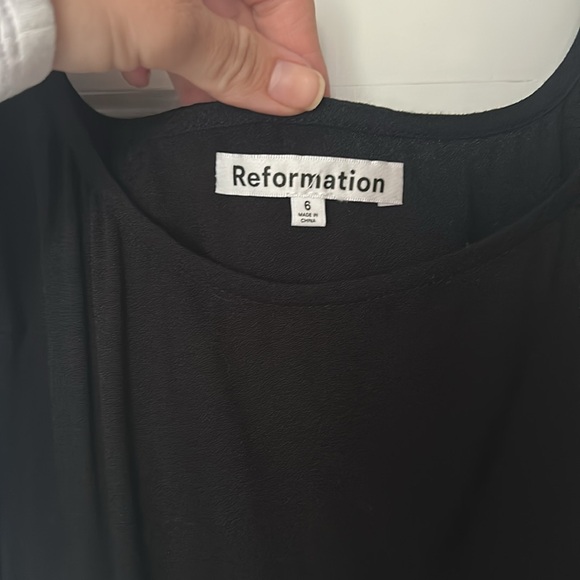 Black Bethany dress from Reformation size 6 - Picture 4 of 7